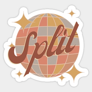 Split Croatia Party holiday Retro Vintage city Design Sticker